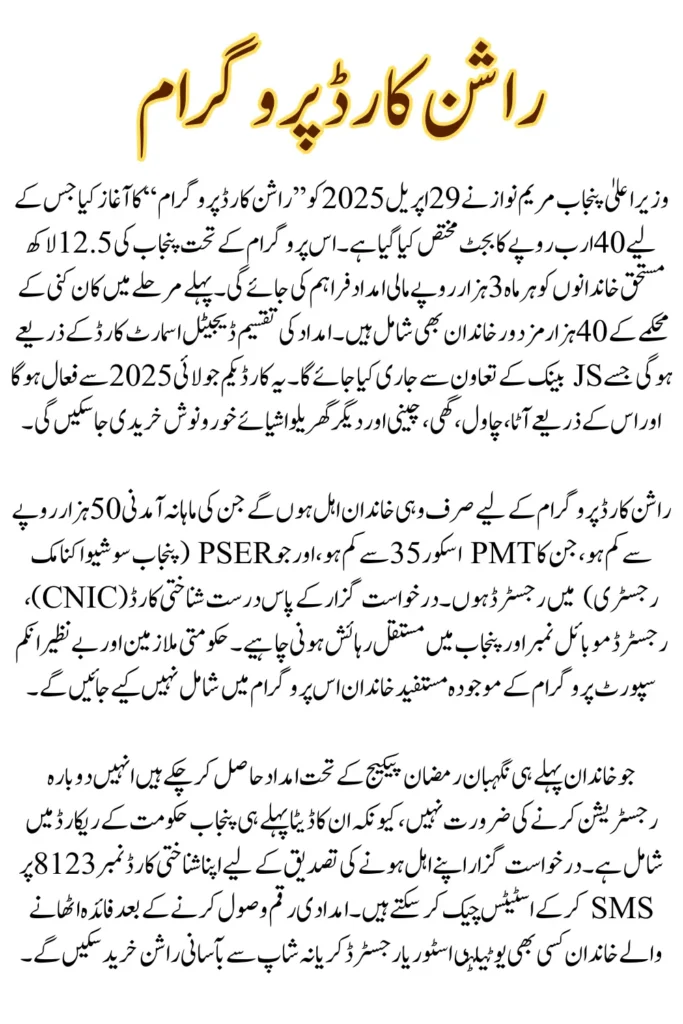 CM Punjab Ration Card Online Registration Easy Guide