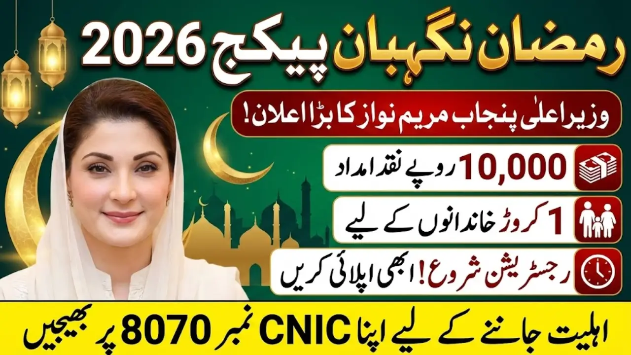 Good News! CM Punjab Approved Ramzan Negahban Package 2026 - 10,000 Cash